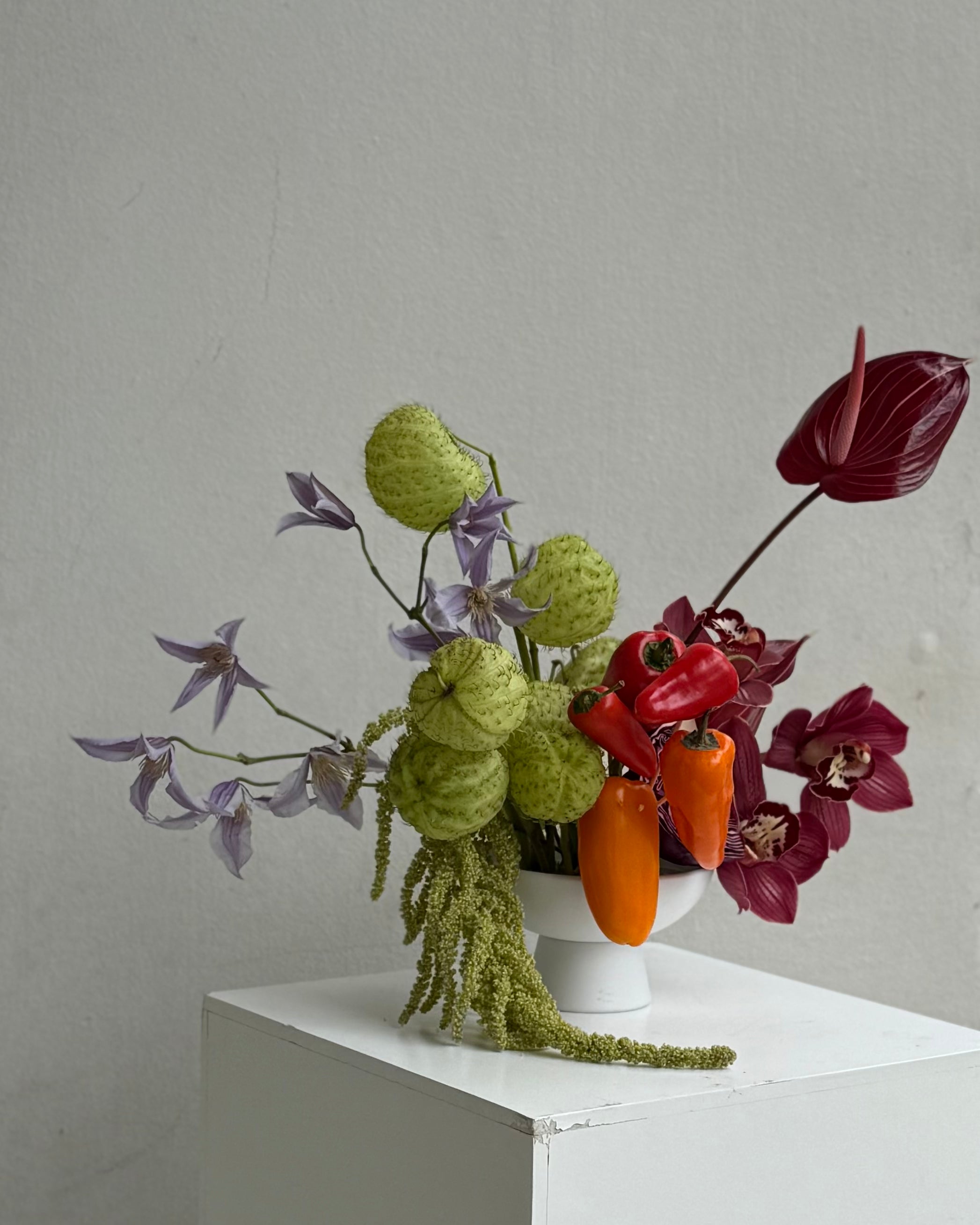 White Low Footed Bowl